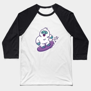 Yeti Snowboarding Baseball T-Shirt